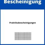 Praktikabescheinigungen WORD PDF